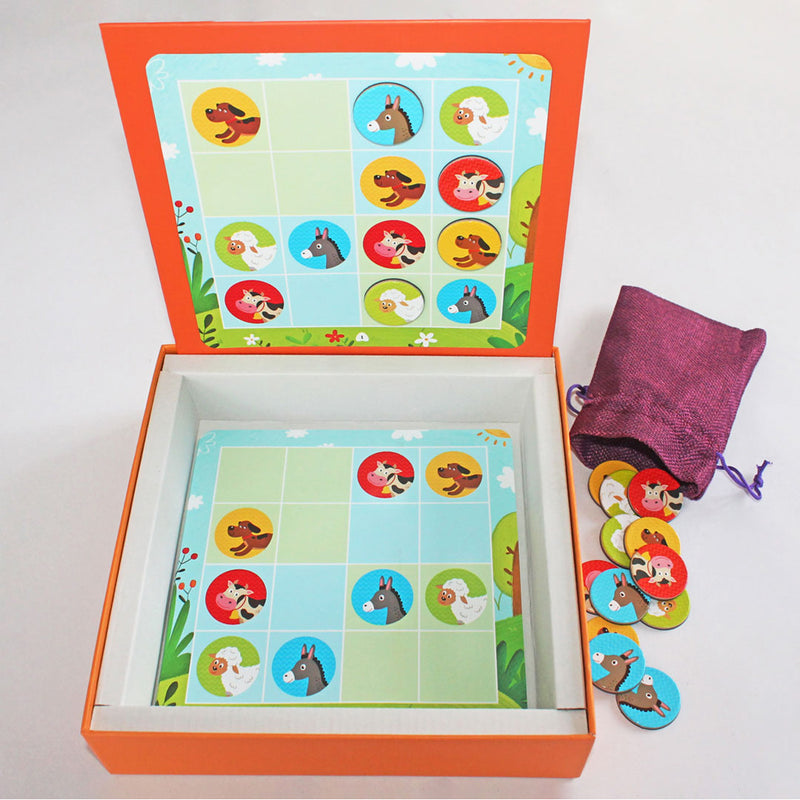 Dikkat Atölyesi Yayınları Level Up! 2 - Çiftlik Hayvanları Sudoku