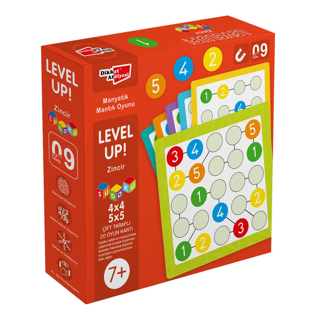 Dikkat Atölyesi Yayınları Level Up! 9 - Zincir Sudoku