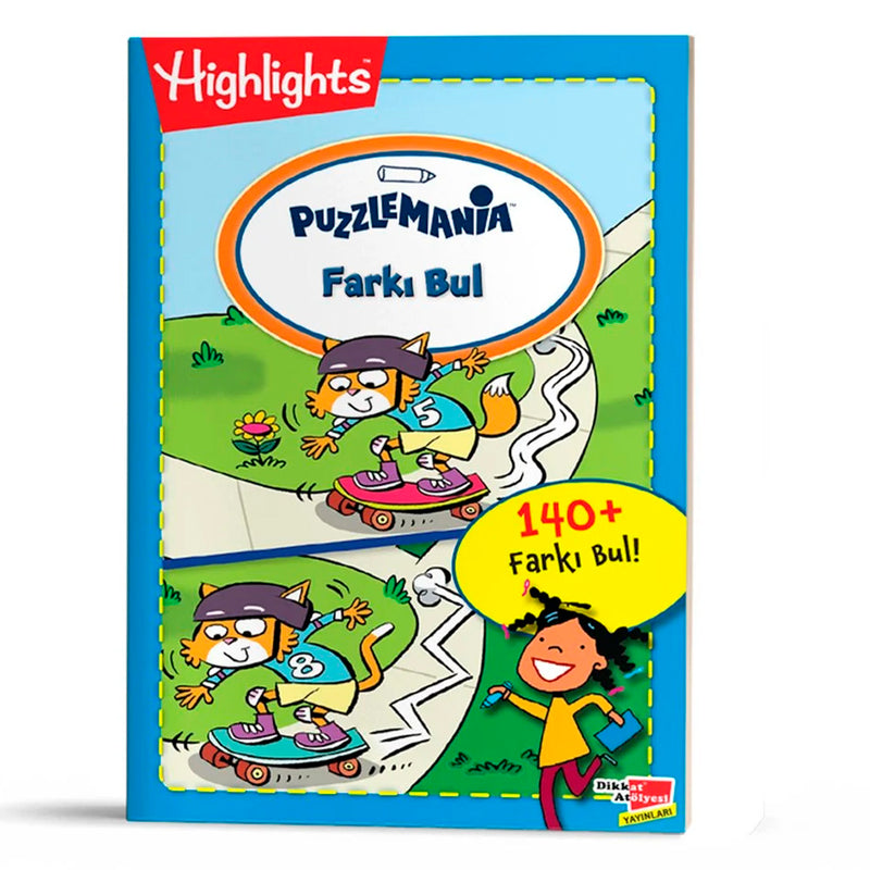Dikkat Atölyesi Yayınları Puzzlemania On The Go Serisi Farkı Bul