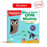 Dikkat Atölyesi Yayınları Sticker Bulmacalı Hikayeler - Baykuş Ve Güvercin Çiflik Macerası