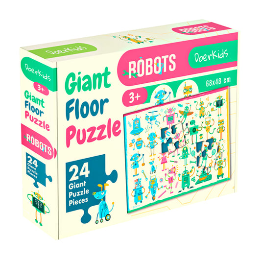 DoerKids Dev Robotlar Çocuk Puzzle