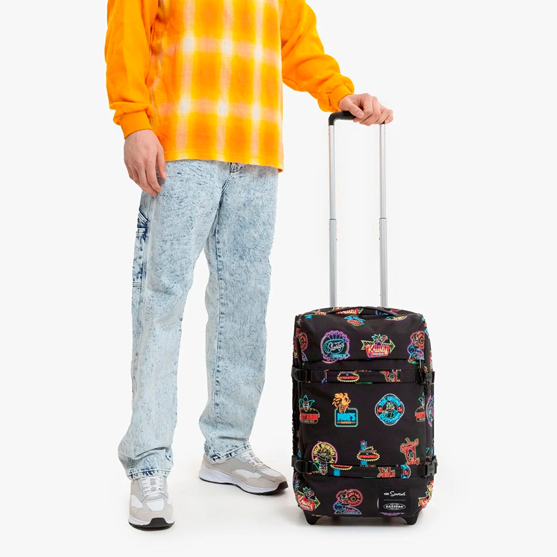Eastpak Transit'r S Simpsons Neon Print Valiz VFE-EK0A5BA78D31
