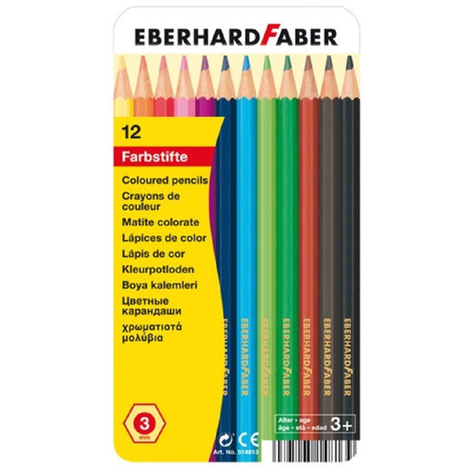Eberhard Faber 12'li Metal Kutu Kuru Boya Kalemi EF-514813