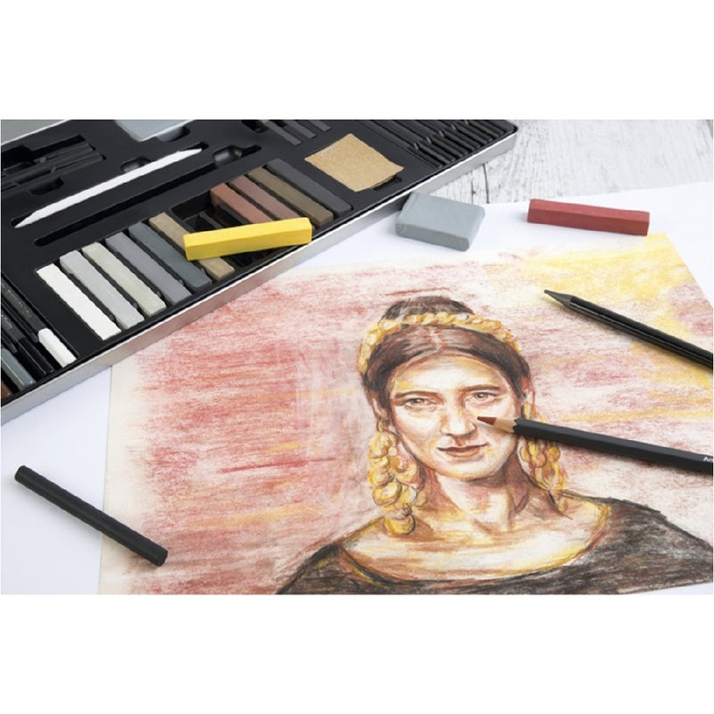Eberhard Faber Artist Color 37'li Dereceli Çizim Kalemi - Eskiz, Sanat ve Profesyonel Çizim Seti