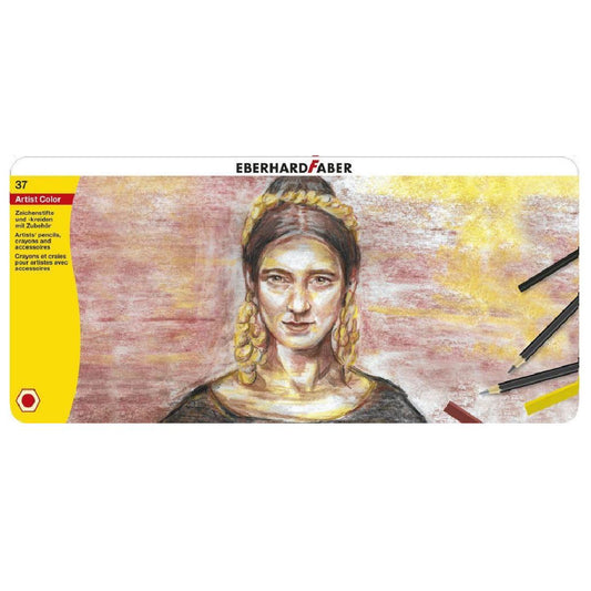 Eberhard Faber Artist Color 37'li Dereceli Çizim Kalemi - Eskiz, Sanat ve Profesyonel Çizim Seti