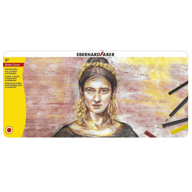 Eberhard Faber Artist Color 37'li Dereceli Çizim Kalemi - Eskiz, Sanat ve Profesyonel Çizim Seti