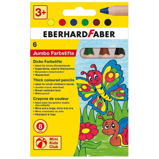 Eberhard Faber Mini Kids Club 6'lı Kuru Boya Kalemi EF-518906