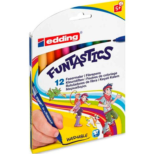 Edding Funtastics 15 İnce Uçlu 12'li Keçeli Kalem Seti
