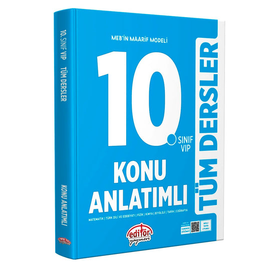 Editör Yayınları 10. Sınıf Maarif Model Tüm Dersler Konu Anlatım Kitabı