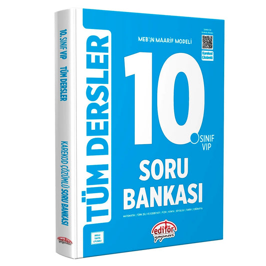 Editör Yayınları 10. Sınıf Maarif Model Tüm Dersler Soru Bankası
