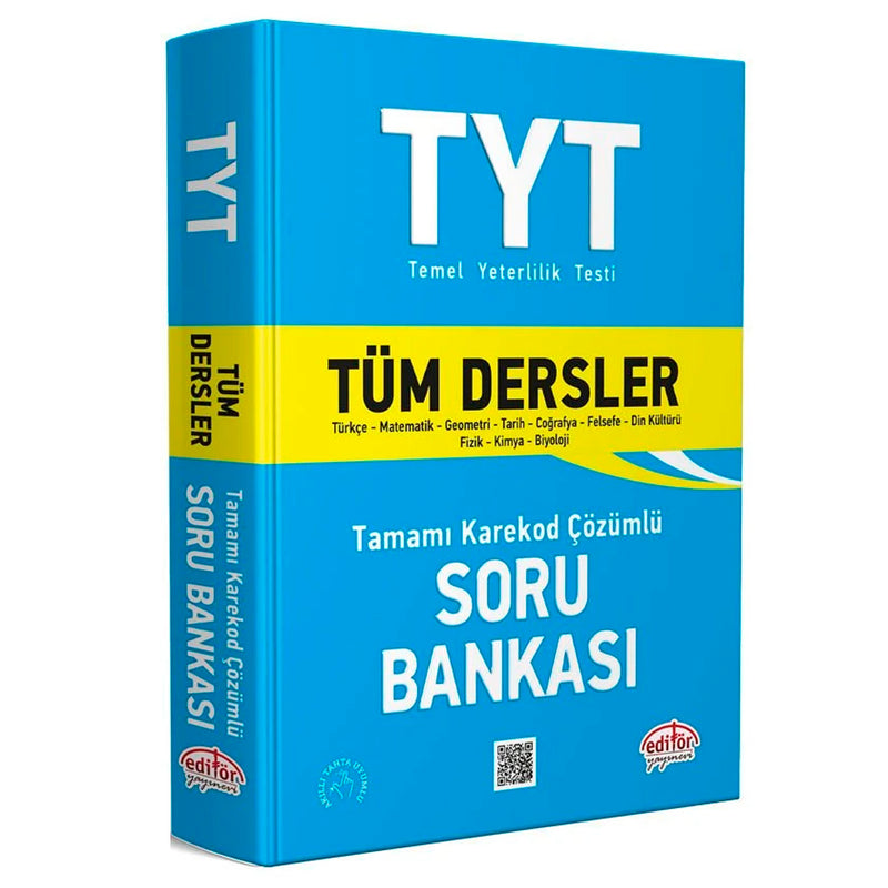 Editör Yayınları TYT Tüm Dersler Tamamı Çözümlü Soru Bankası