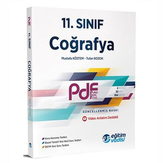 Eğitim Vadisi Yayınları 11.Sınıf Coğrafya Planlı Ders Föyü