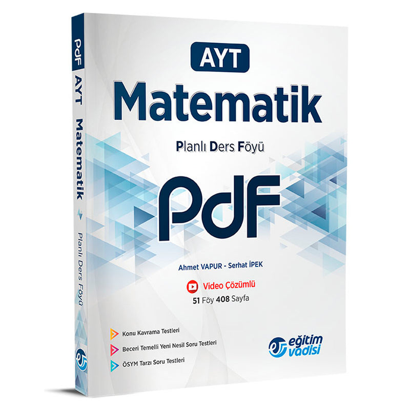 Eğitim Vadisi Yayınları AYT Matematik Planlı Ders Föyü