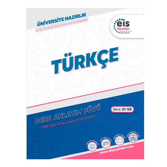 Eis Yayınları Üniversiteye Hazırlık Türkçe Ders Anlatım Föyleri