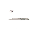 Faber-Castell 0.8 mm Siyah Ecco Pigment Teknik Çizim Kalemi - Profesyonel Çizim ve Eskiz Kalemi