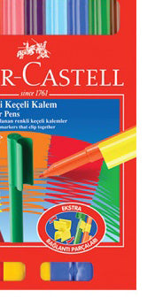 Faber Castell 10'lu Jumbo Eğlenceli Keçeli Kalem 111500