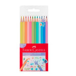 Faber-Castell 12'li Pastel Renkler Kuru Boya Kalemi 116313