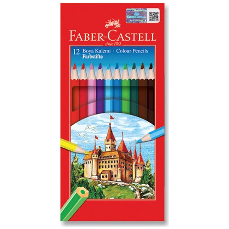 Faber-Castell 12'li Tam Boy Kuru Boya Kalemi 5171116312