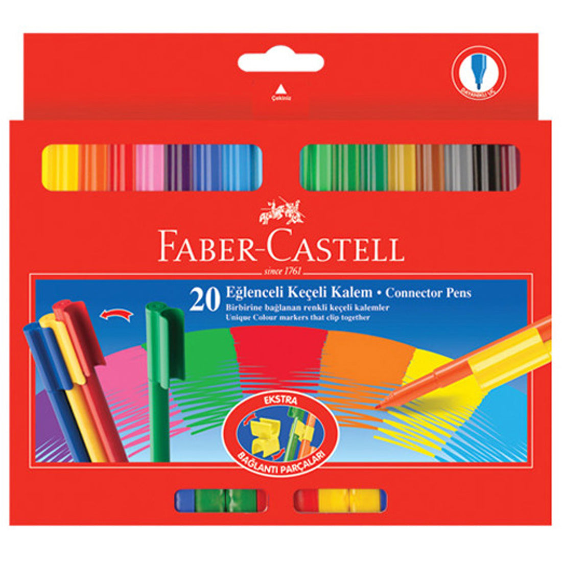 Faber Castell 20'li Eğlenceli Keçeli Kalem 112000