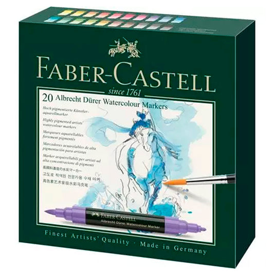 Faber-Castell Albrecht Dürer 20'li Suluboya Kalemi - Sanatçı ve Profesyonel Çizim Seti