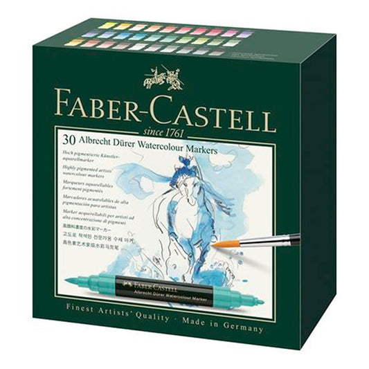 Faber-Castell Albrecht Dürer 30'lu Suluboya Marker Kalem - Sanatçı Çizim, İllüstrasyon ve Resim Seti