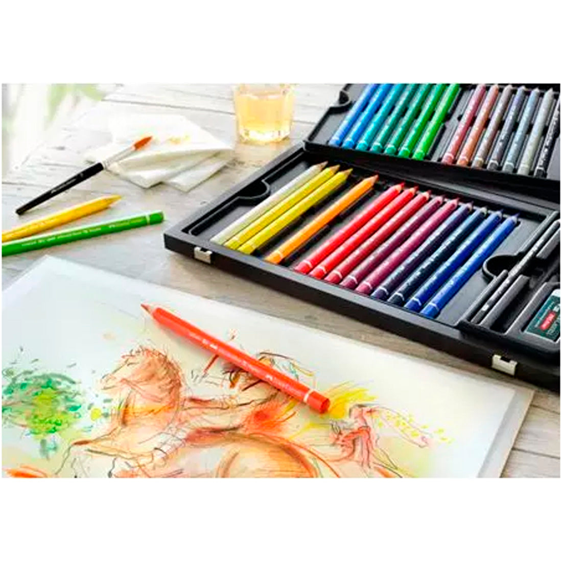 Faber-Castell Albrecht Durer Magnus 30'lu Ahşap Kutu Suluboya Kalemi - Sanatçı ve Profesyonel Çizim Seti