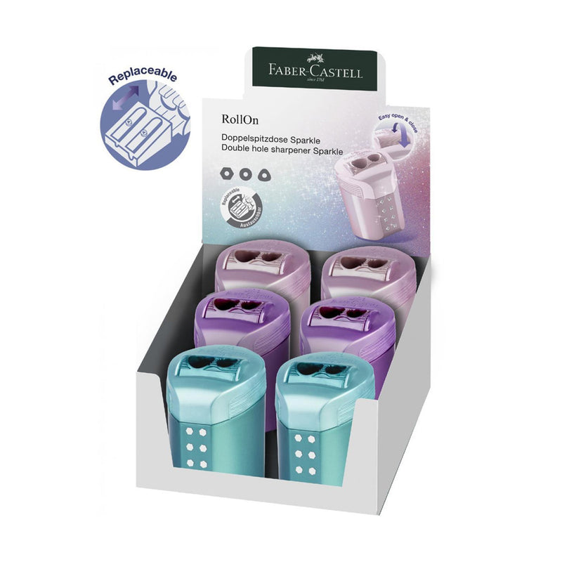 Faber-Castell Çift Delikli Karışık Renkler Kalemtraş 5140183900