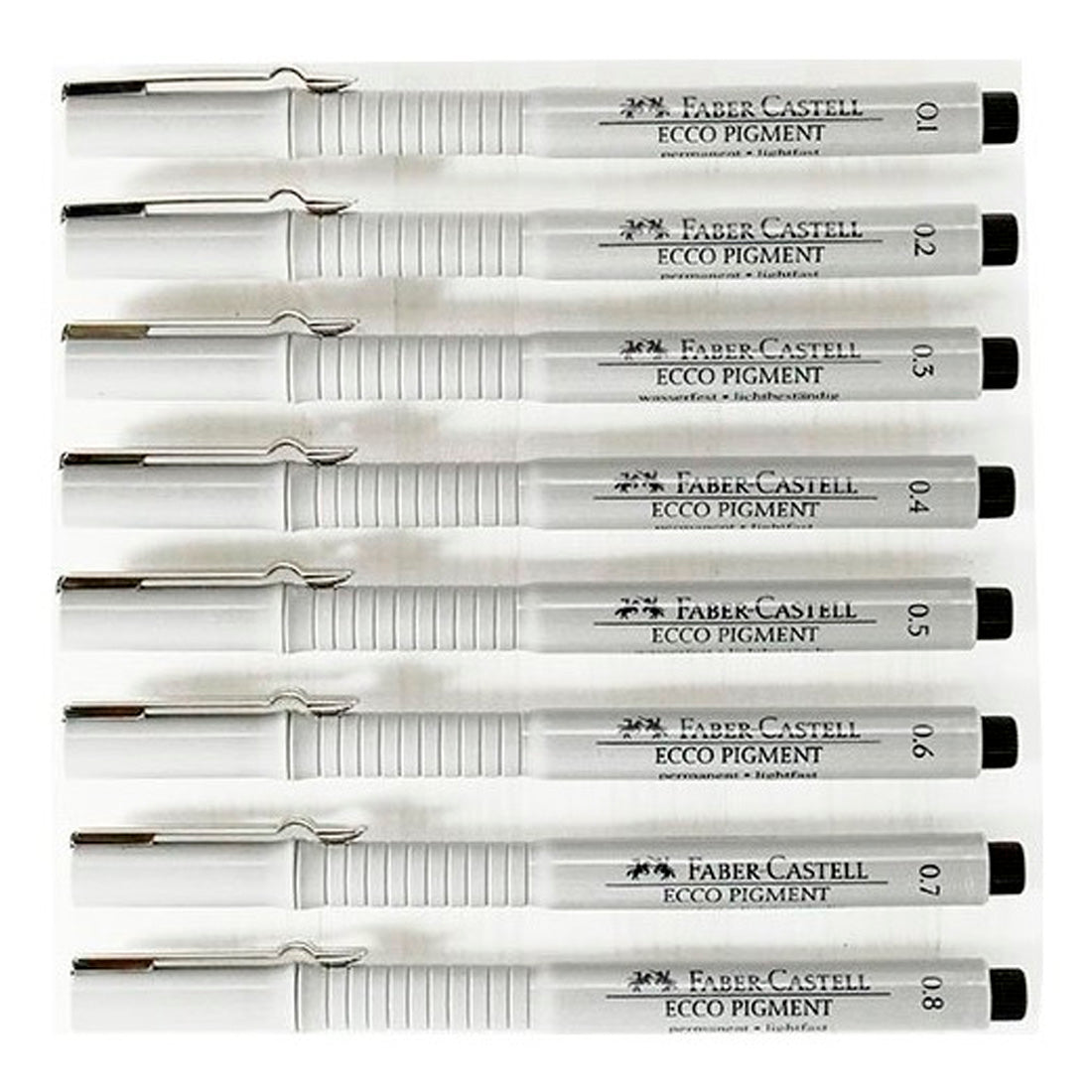 Faber Castell Ecco Pigment Set 8'li - Sanatsal Çizim ve Eskiz Kalemleri