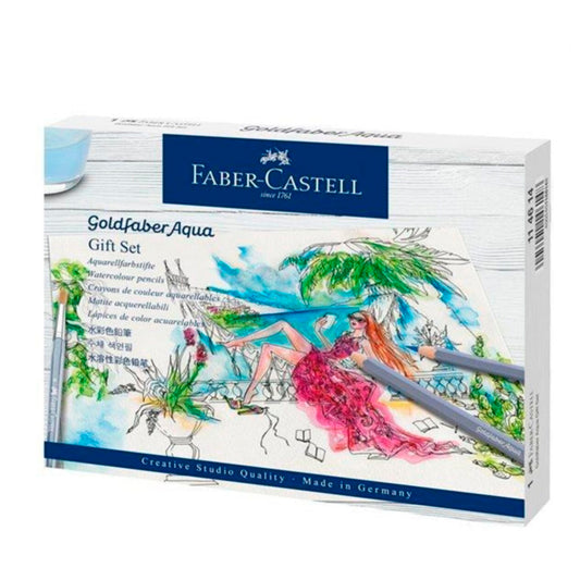 Faber-Castell Goldfaber 18'li Hediye Seti Boya Kalemi - Sanatsal Çizim ve Kuru Boya Kalemleri