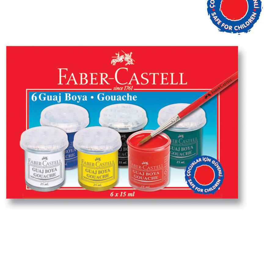 Faber Castell Guaj Boya 6 Renk