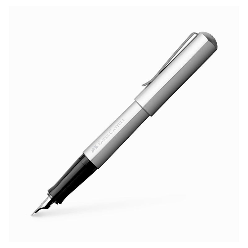 Faber-Castell HEXO Gümüş M Uç Dolma Kalem - İmza, Hediyelik ve Ofis Kalemi