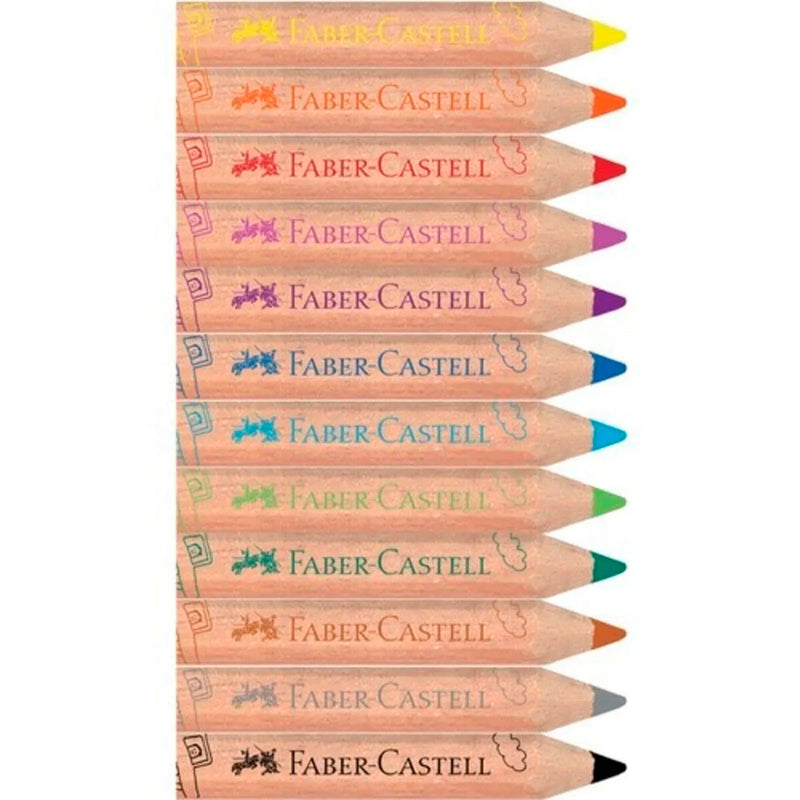 Faber-Castell Jumbo 12 Renk Yarım Boy İlk Boya Kalemim 5171000004