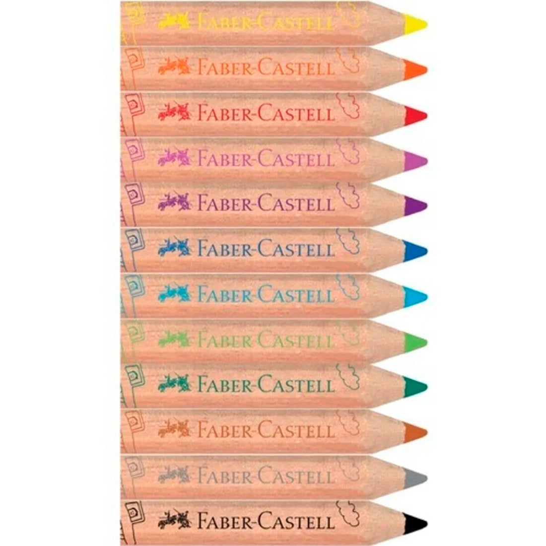 Faber-Castell Jumbo 12 Renk Yarım Boy İlk Boya Kalemim 5171000004