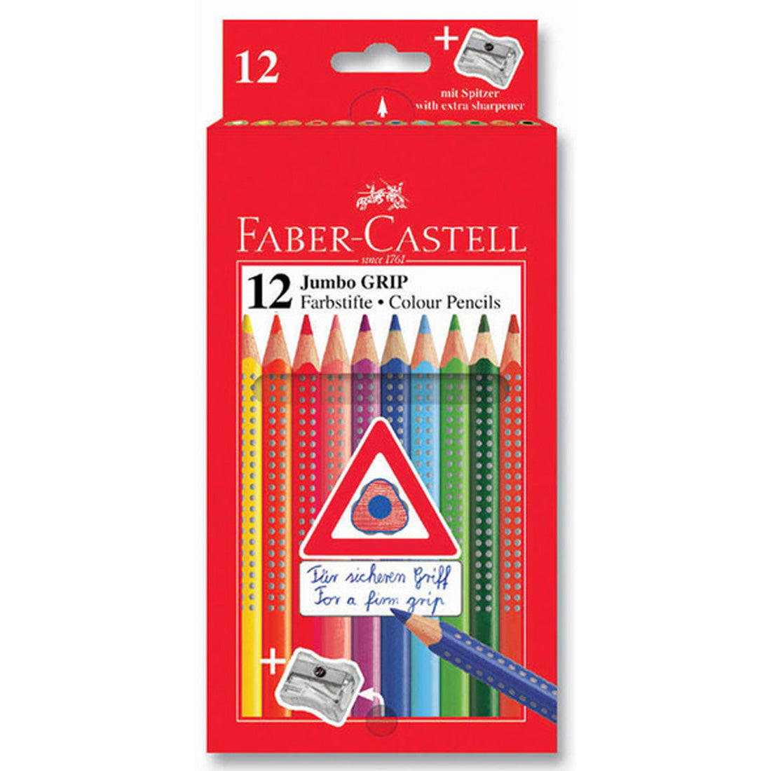 Faber-Castell Jumbo Grip 12'li Kuru Boya Kalemi 5170110912