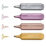 Faber-Castell Metallic Highlighters 4'lü Fosforlu Kalem 154640
