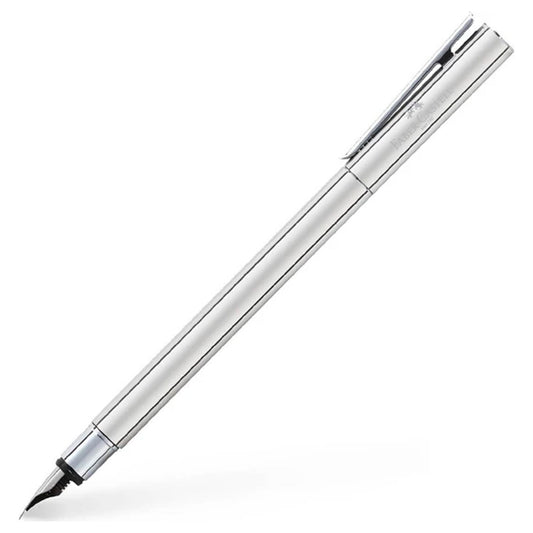 Faber-Castell Neo Slim Parlak Çelik M Uç Dolma Kalem - Hediyelik, İmza ve Ofis Kalemi