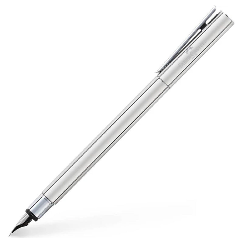 Faber-Castell Neo Slim Parlak Çelik M Uç Dolma Kalem - Hediyelik, İmza ve Ofis Kalemi