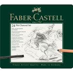 Faber-Castell Pitt 24'lü Karakalem Resim Seti - Eskiz, Çizim ve Sanat İçin Profesyonel Set