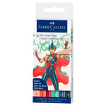 Faber-Castell Pitt Artist Pen Comic 6'lı Hindistan Mürekkep Kalem - Çizim, İllüstrasyon ve Sanatçı Marker Seti