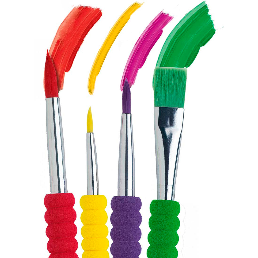 Faber-Castell Soft Touch 4'lü Fırça Seti - Resim, Akrilik, Suluboya ve Sanat Fırçaları