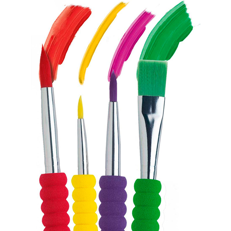 Faber-Castell Soft Touch 4'lü Fırça Seti - Resim, Akrilik, Suluboya ve Sanat Fırçaları