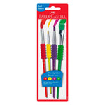 Faber-Castell Soft Touch 4'lü Fırça Seti - Resim, Akrilik, Suluboya ve Sanat Fırçaları