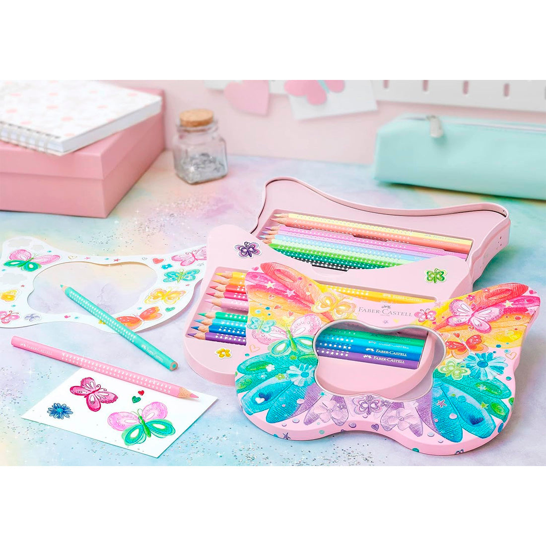 Faber-Castell Sparkle Kelebek 20 Li Boya Kalemi 5062201971
