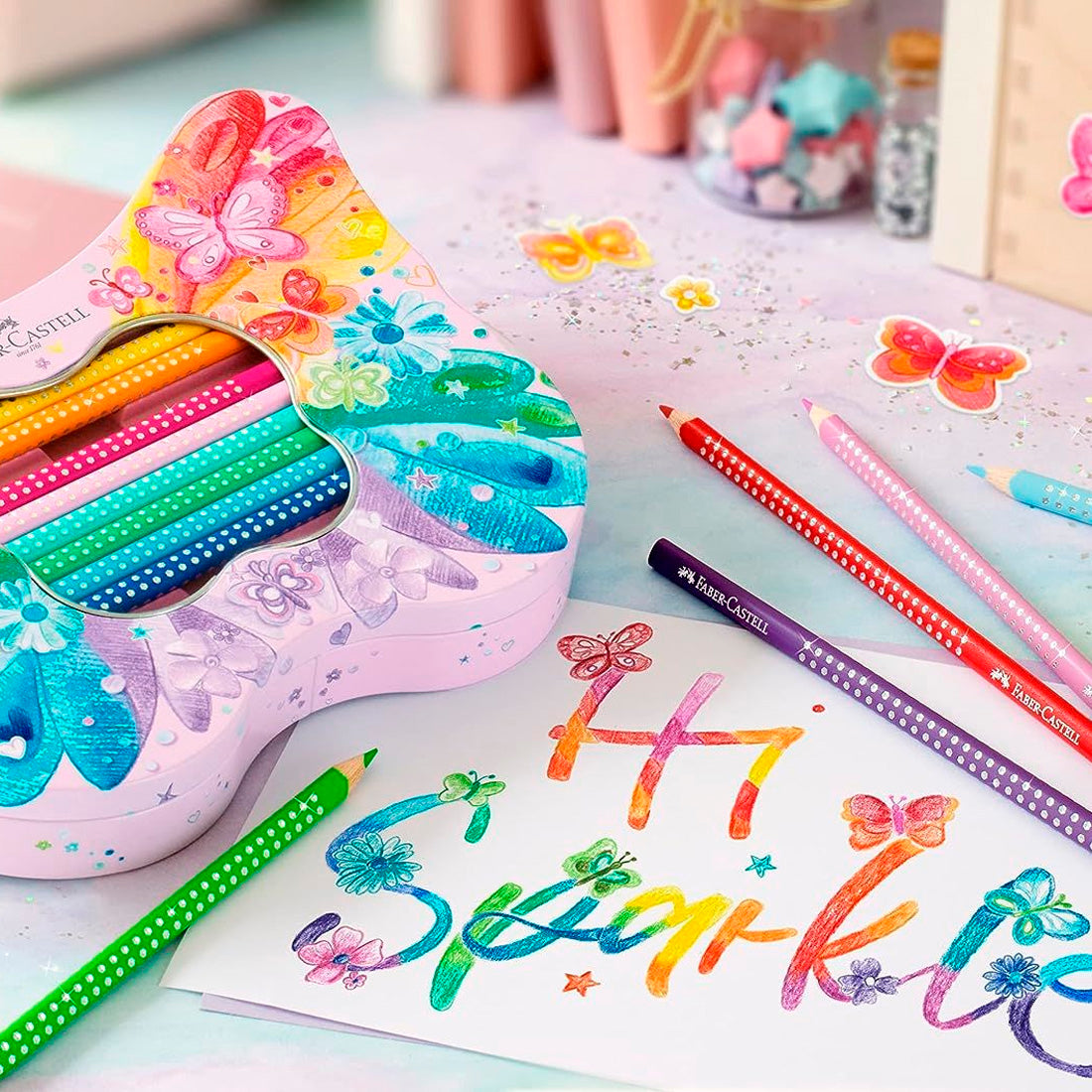 Faber-Castell Sparkle Kelebek 20 Li Boya Kalemi 5062201971