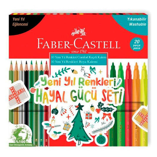 Faber-Castell Yeni 20'li Yıl Renkleri Hayal Gücü Boyama Seti