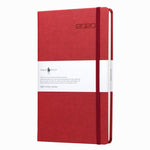 Fabio Ricci 1041 Bordo Çizgili Suni Deri Günlük Defter - Planlayıcı, Not Tutma ve Ofis İçin
