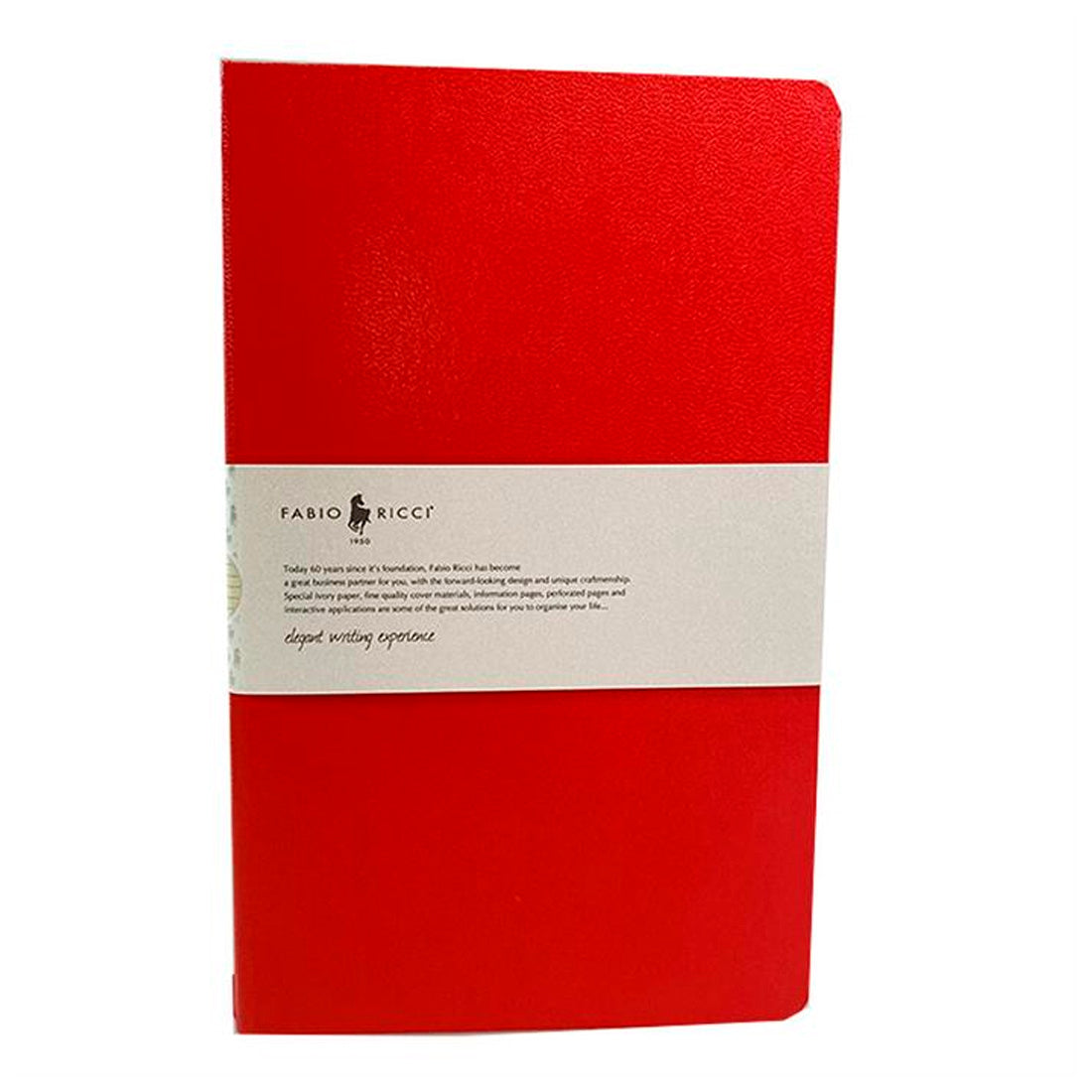 Fabio Ricci 1044 Elio Kırmızı Çizgili Defter - Not Tutma, Okul ve Planlayıcı Defteri