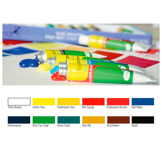Fanart Academy Seti 12x12 ml Guaj Boya F-3500
