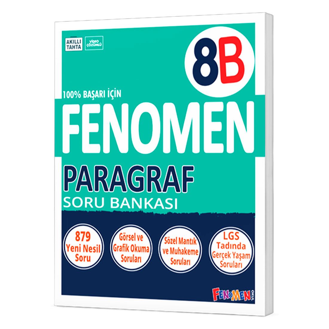 Fenomen Okul Yayınları Ortaokul 8. Sınıf Paragraf B Fenomen Soru Bankası Test Kitabı