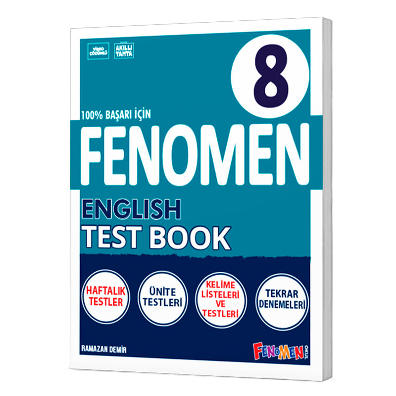 Fenomen Okul Yayınları Ortaokul 8. Sınıf İngilizce Test Kitabı